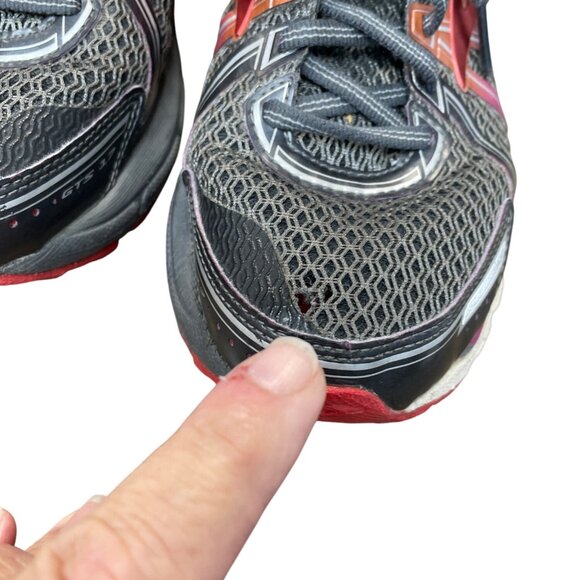 Brooks GTS 17 Womans pink gray running sneakers SZ 9D SKU 9421 - Picture 14 of 16